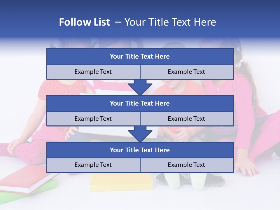 Girls Years Innocence PowerPoint Template