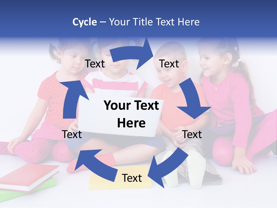 Girls Years Innocence PowerPoint Template