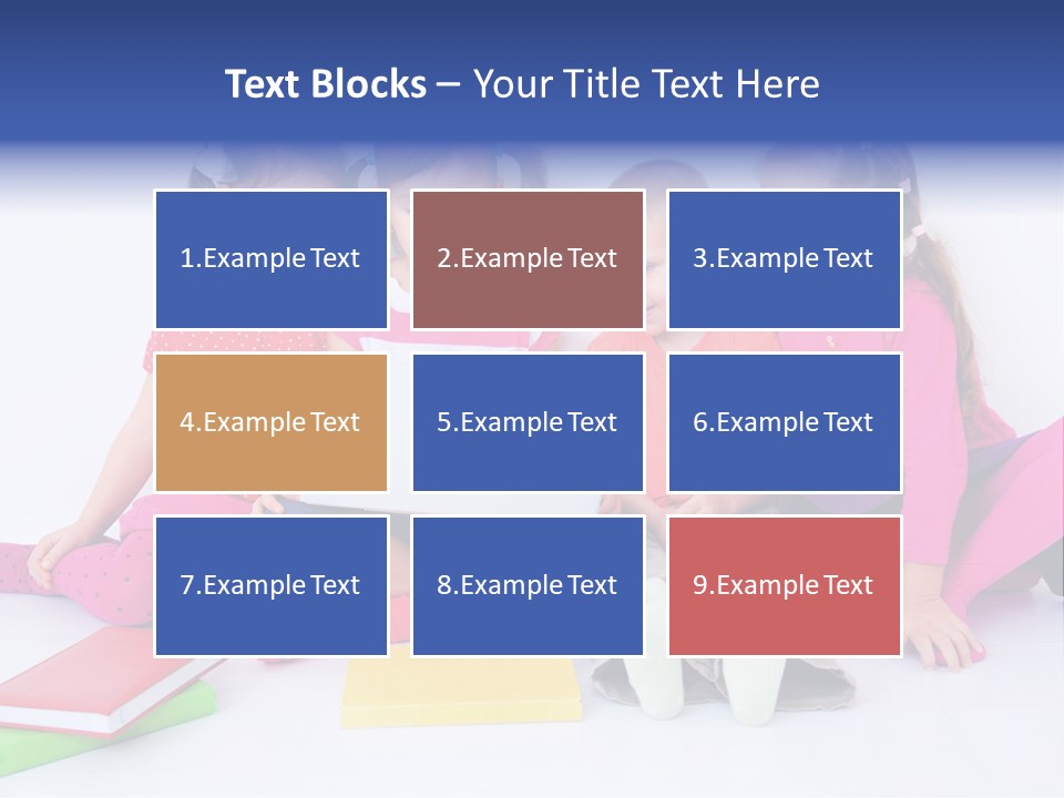 Girls Years Innocence PowerPoint Template