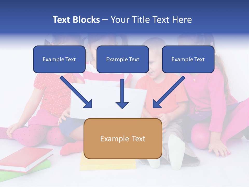 Girls Years Innocence PowerPoint Template