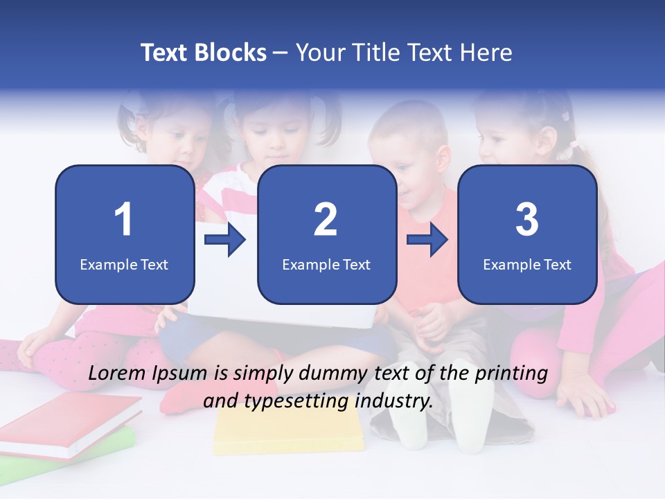 Girls Years Innocence PowerPoint Template