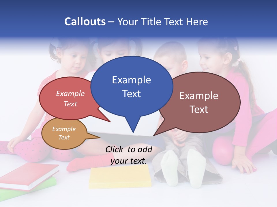 Girls Years Innocence PowerPoint Template