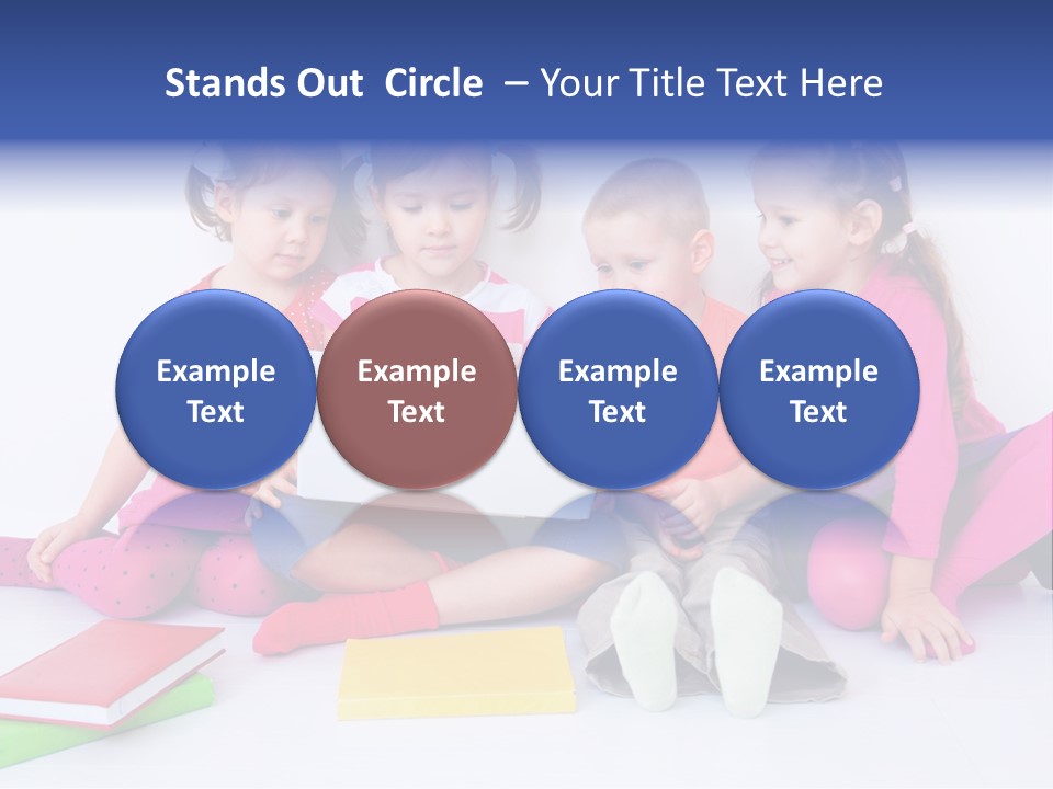 Girls Years Innocence PowerPoint Template