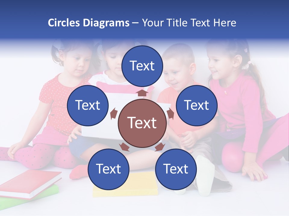 Girls Years Innocence PowerPoint Template