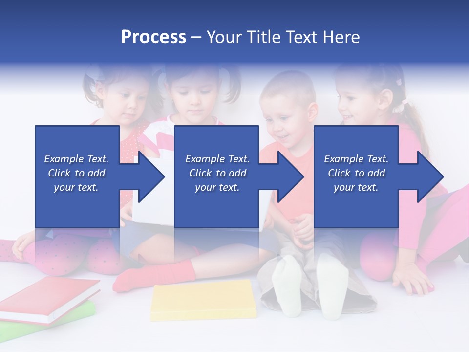 Girls Years Innocence PowerPoint Template