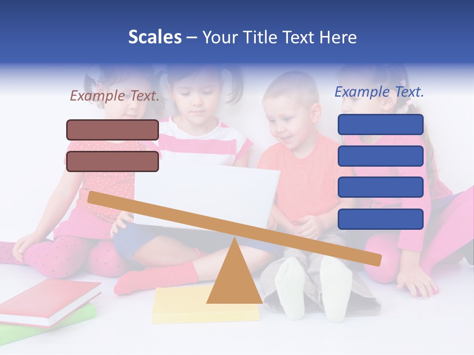 Girls Years Innocence PowerPoint Template