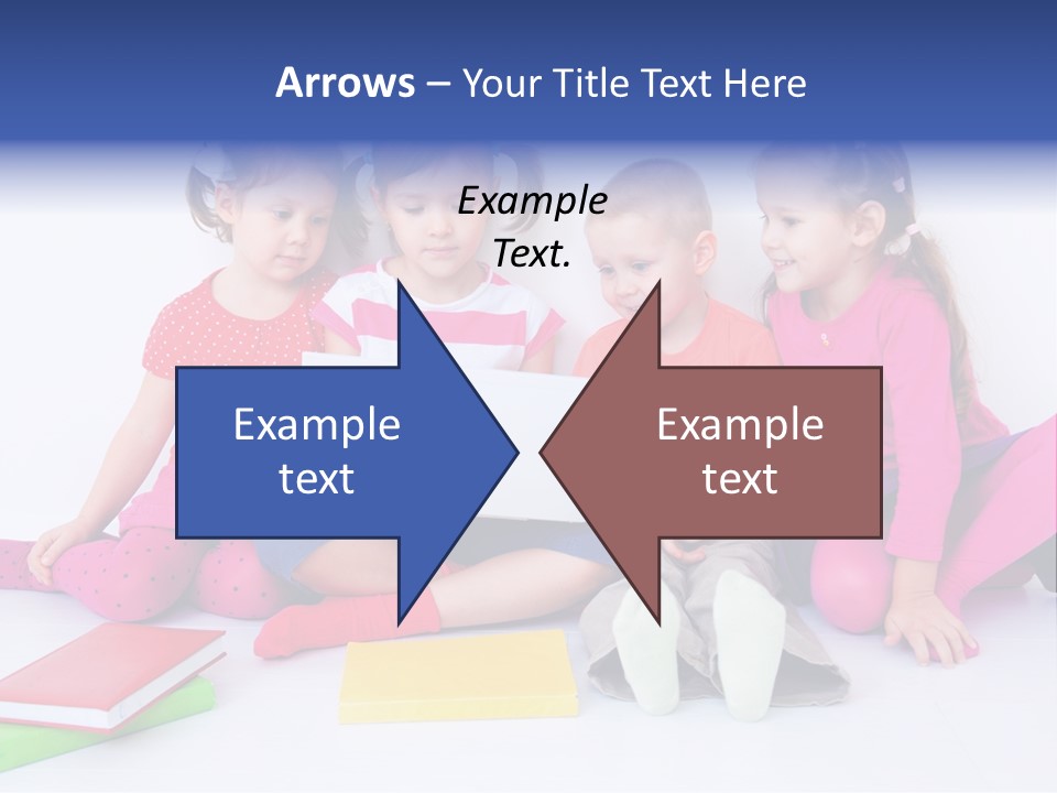 Girls Years Innocence PowerPoint Template