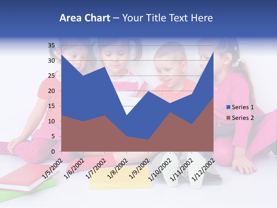 Girls Years Innocence PowerPoint Template