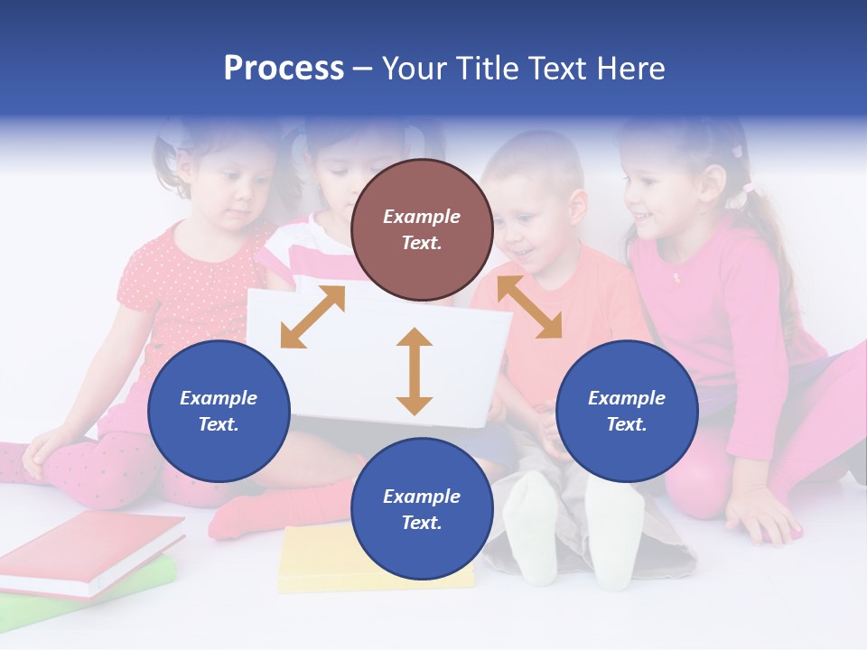 Girls Years Innocence PowerPoint Template