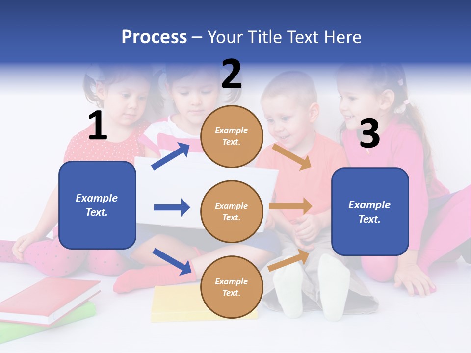 Girls Years Innocence PowerPoint Template