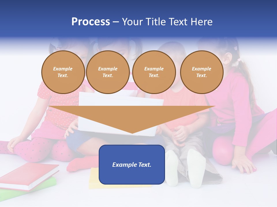 Girls Years Innocence PowerPoint Template