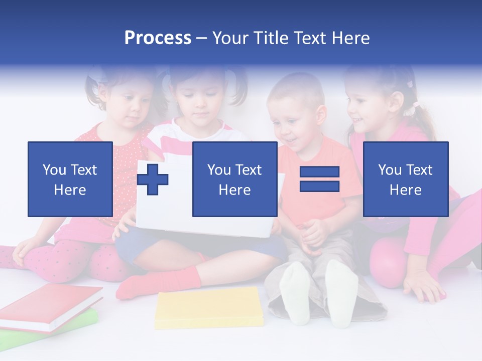 Girls Years Innocence PowerPoint Template