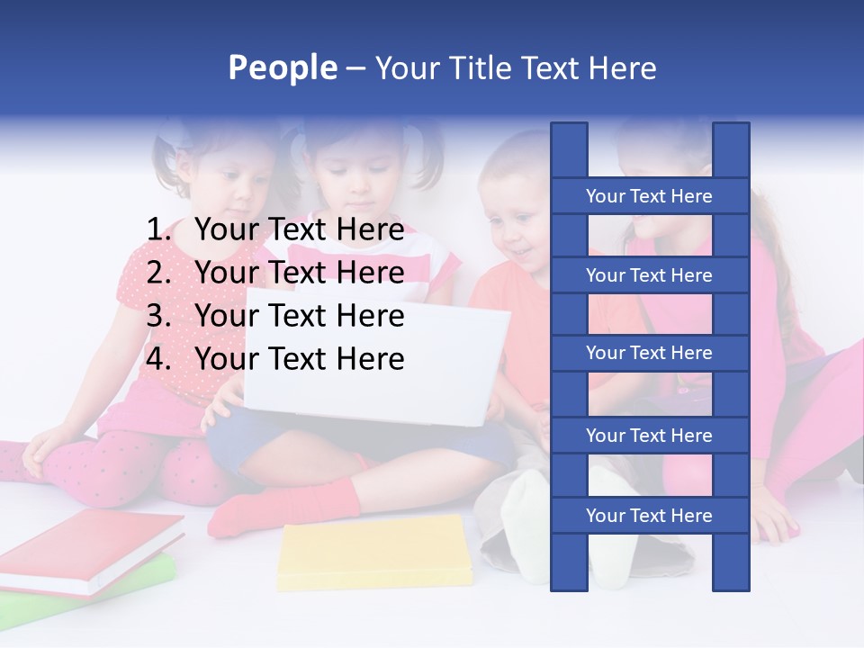 Girls Years Innocence PowerPoint Template