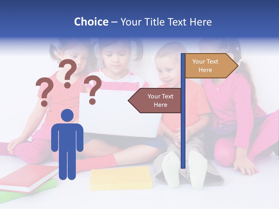 Girls Years Innocence PowerPoint Template