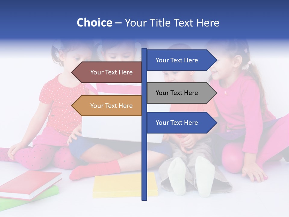 Girls Years Innocence PowerPoint Template