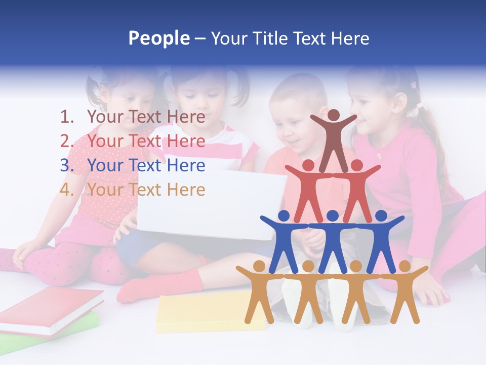 Girls Years Innocence PowerPoint Template