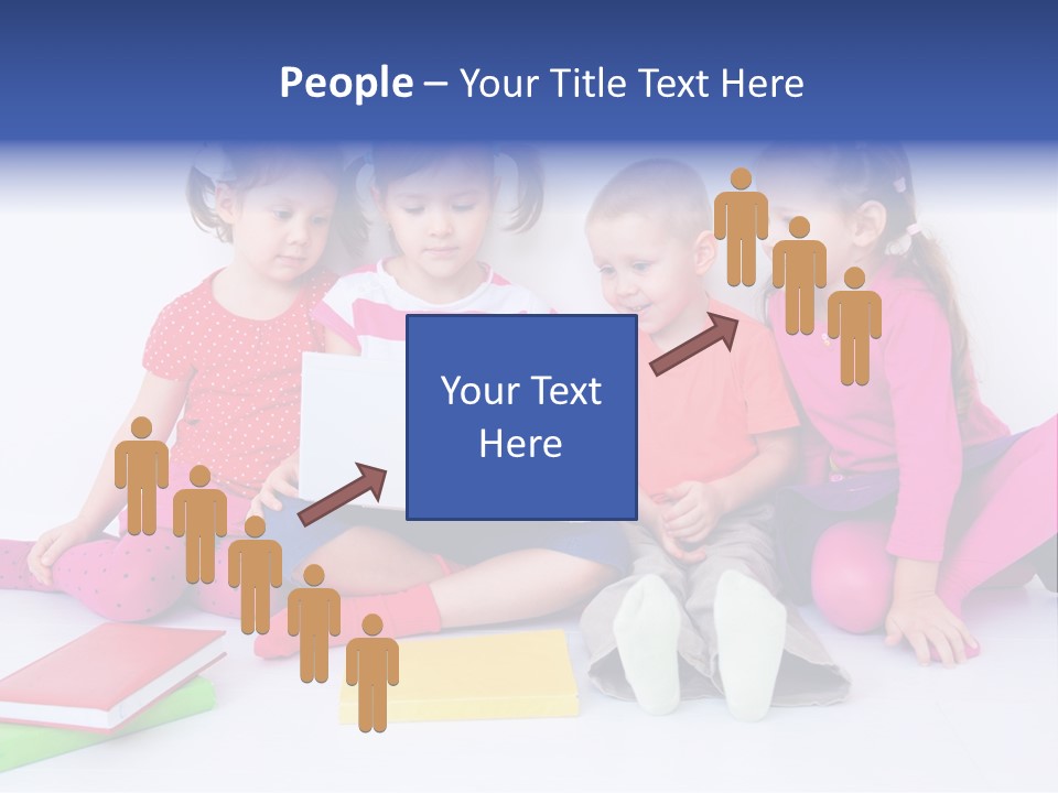 Girls Years Innocence PowerPoint Template