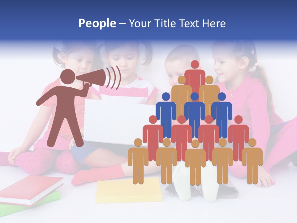 Girls Years Innocence PowerPoint Template