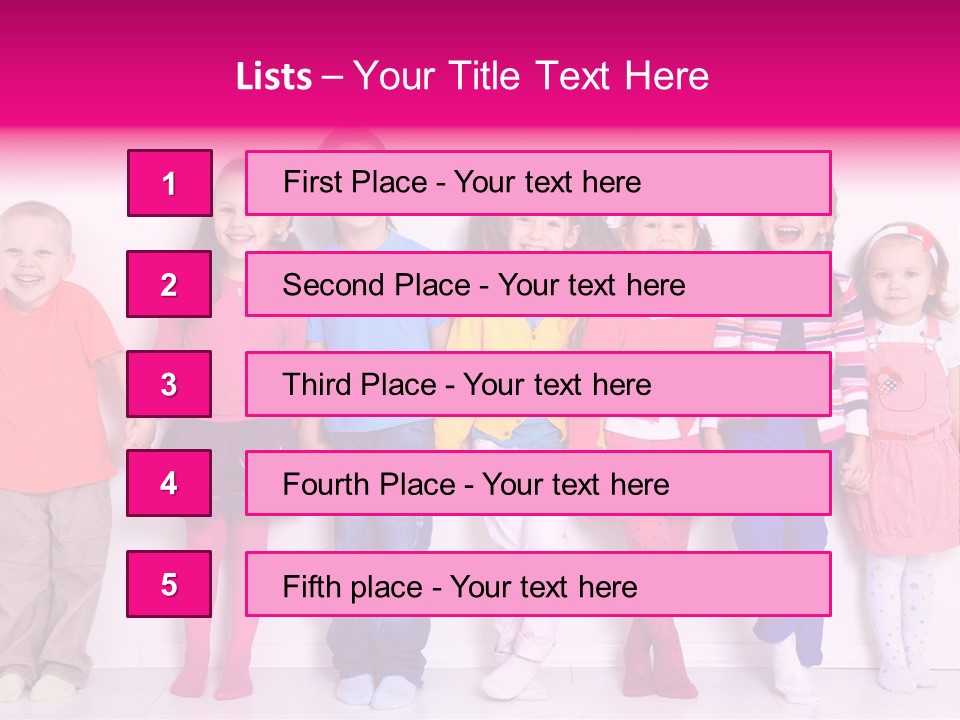 Boys Joy Elementary PowerPoint Template