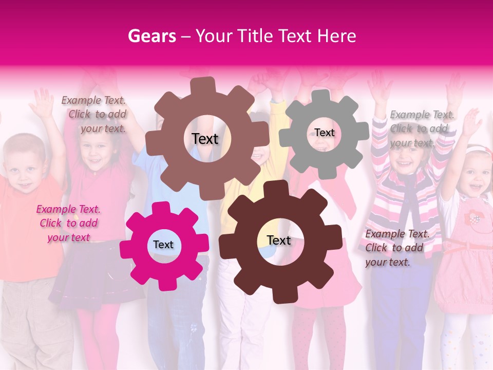 Laughing Seven Group PowerPoint Template