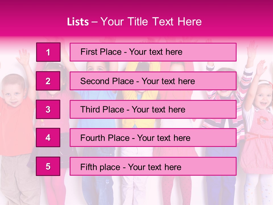 Laughing Seven Group PowerPoint Template