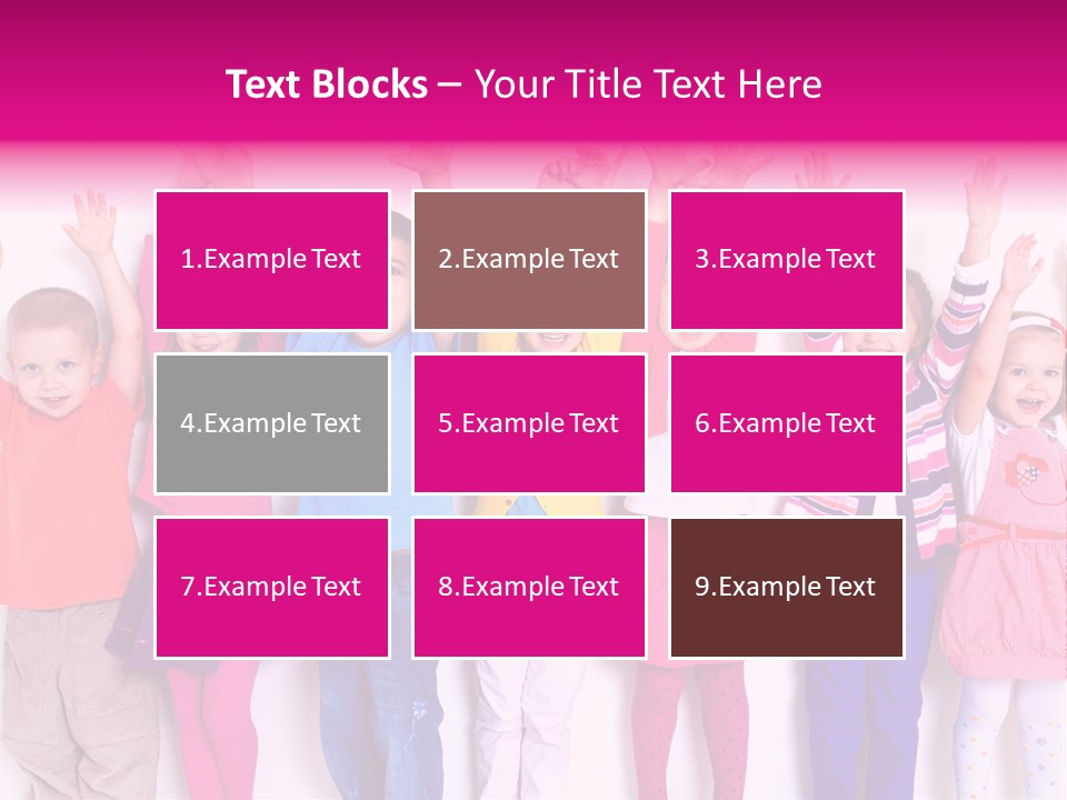 Laughing Seven Group PowerPoint Template