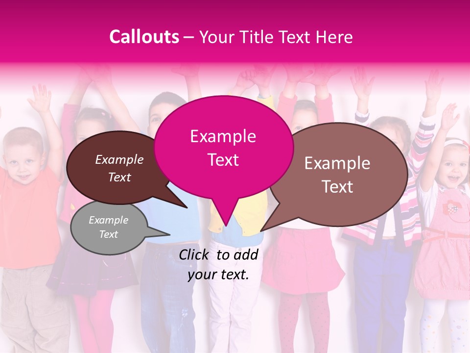 Laughing Seven Group PowerPoint Template