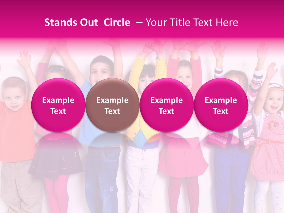 Laughing Seven Group PowerPoint Template