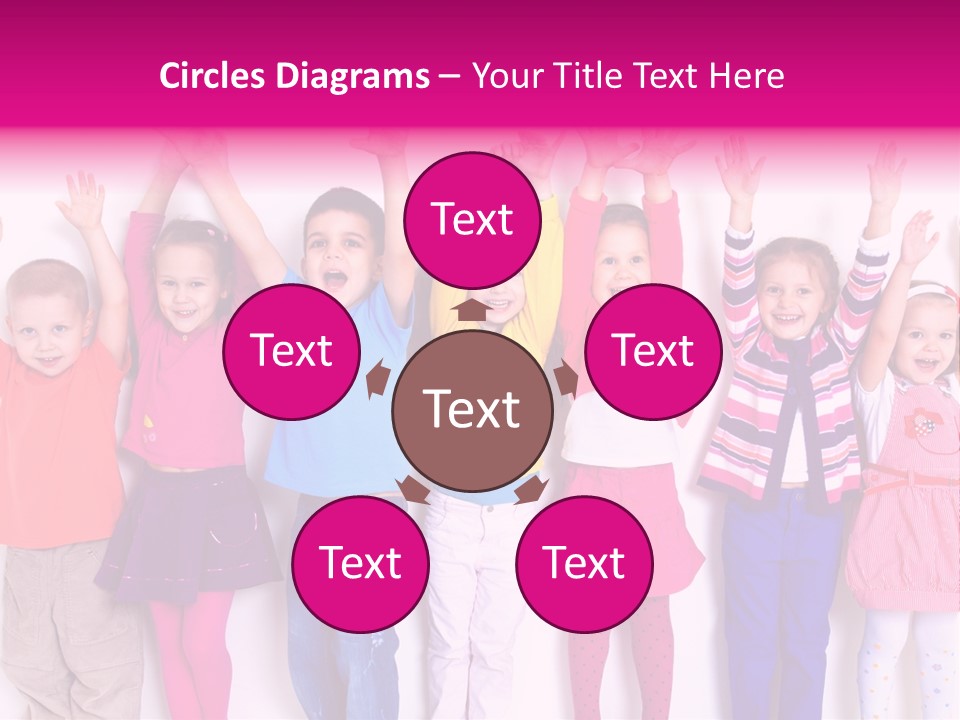 Laughing Seven Group PowerPoint Template