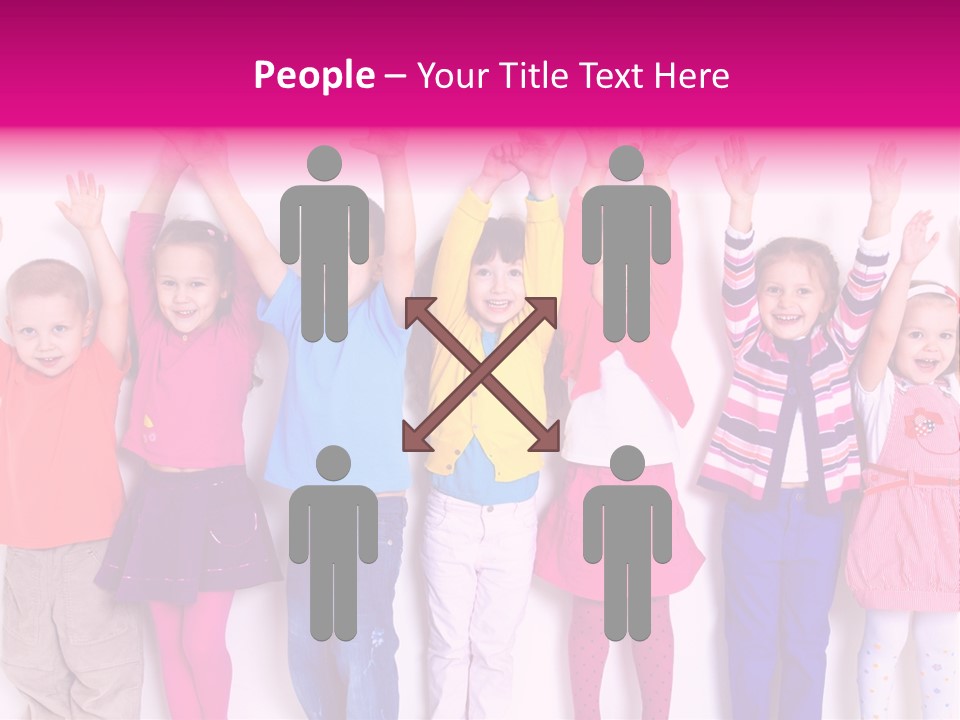 Laughing Seven Group PowerPoint Template