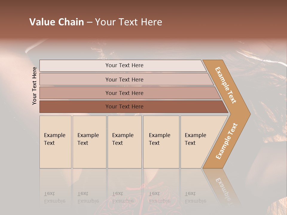 Red Glamour Brunette PowerPoint Template