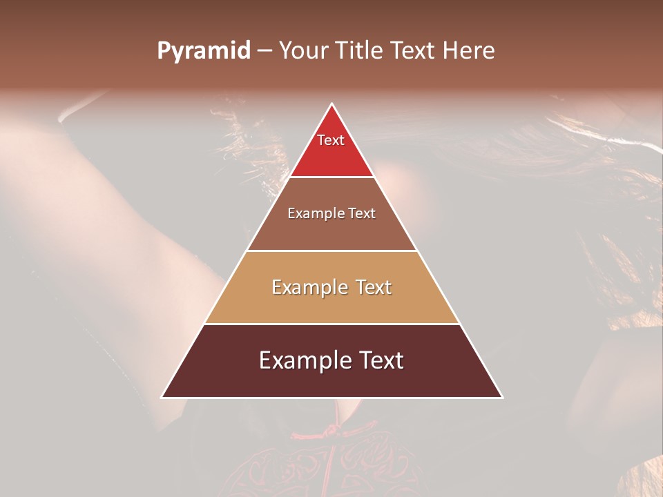 Red Glamour Brunette PowerPoint Template