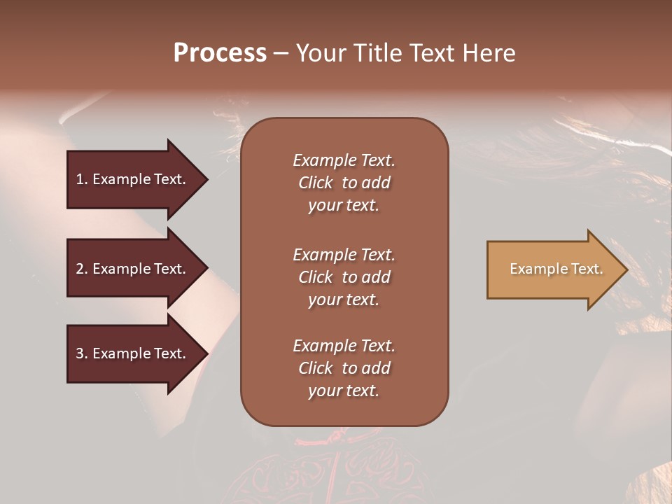 Red Glamour Brunette PowerPoint Template