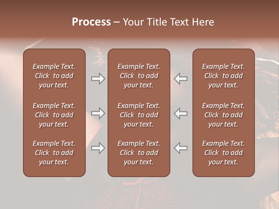 Red Glamour Brunette PowerPoint Template