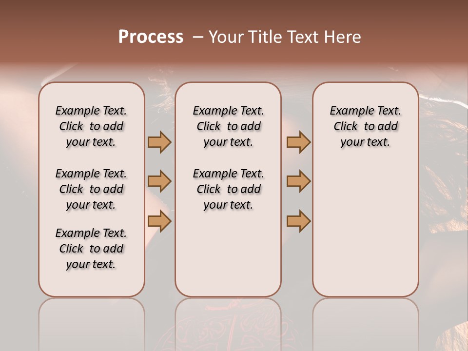 Red Glamour Brunette PowerPoint Template