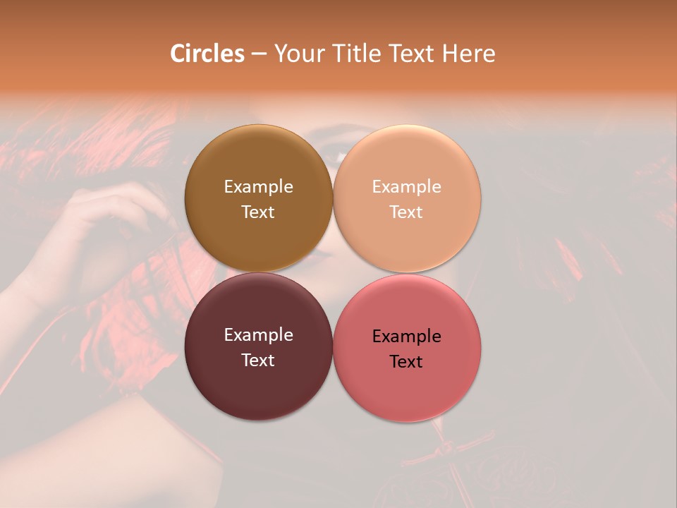 Brunette Lips Woman PowerPoint Template