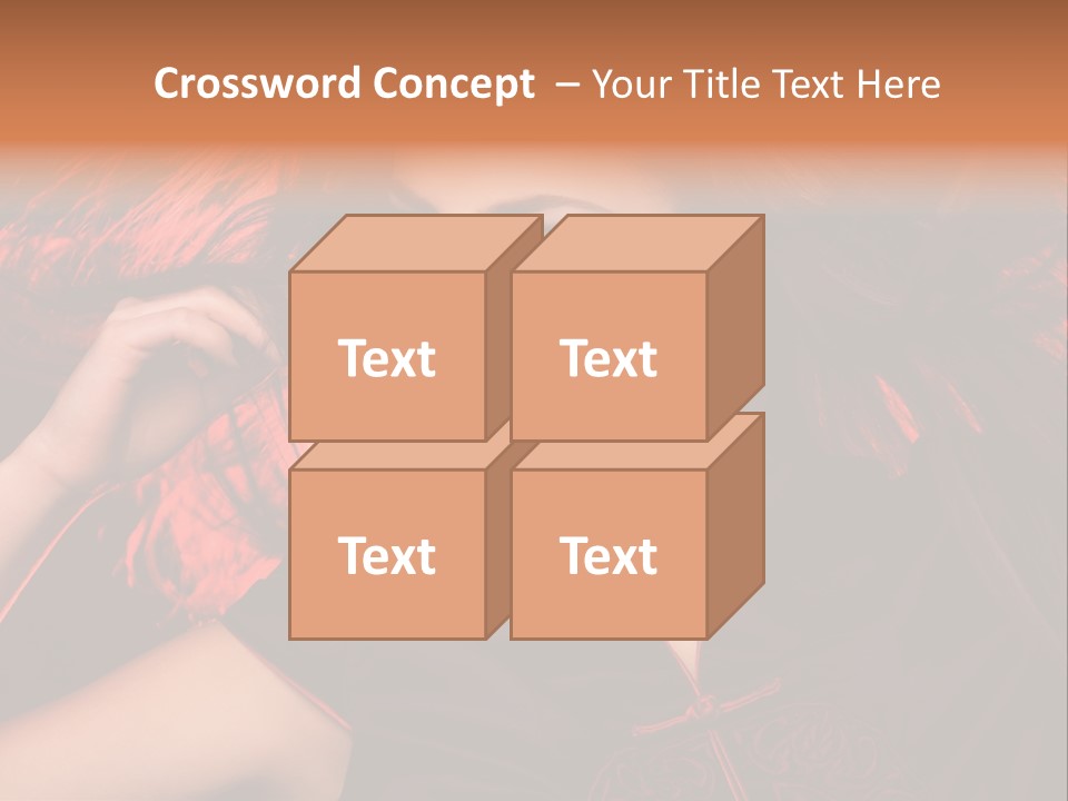 Brunette Lips Woman PowerPoint Template