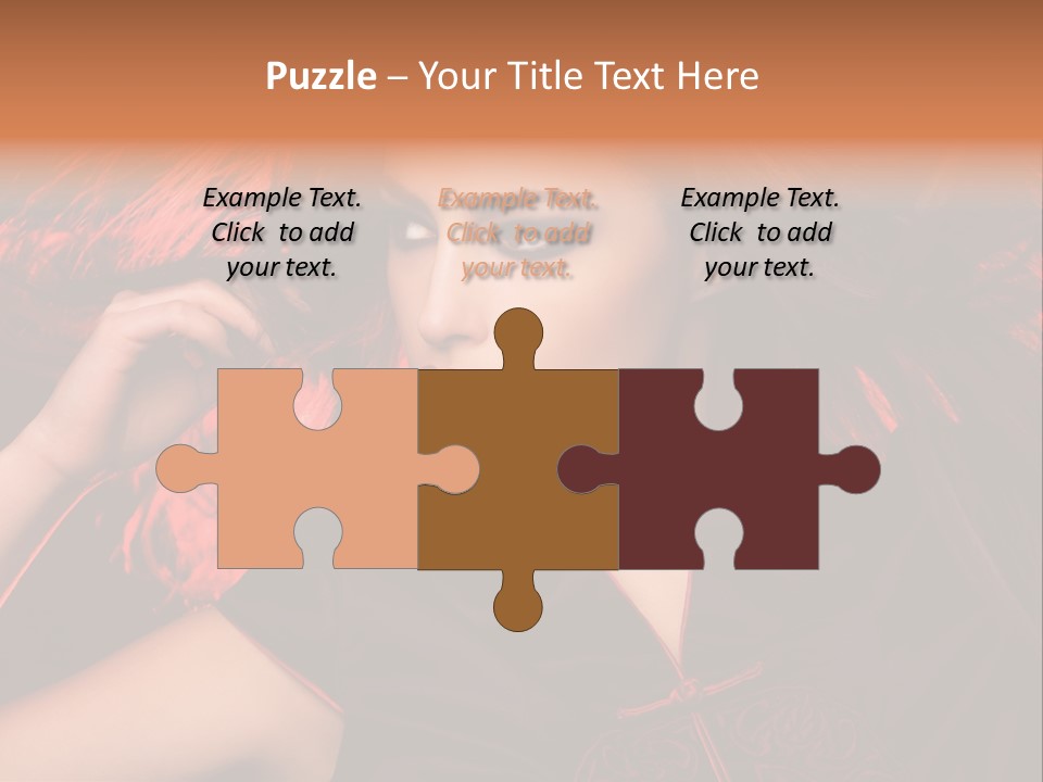 Brunette Lips Woman PowerPoint Template