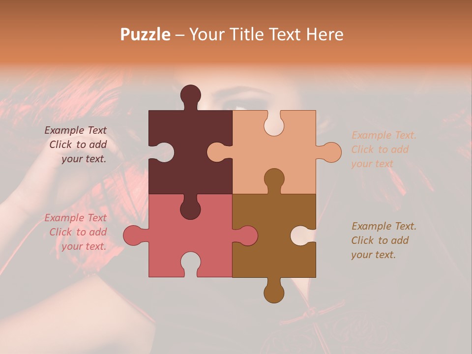 Brunette Lips Woman PowerPoint Template