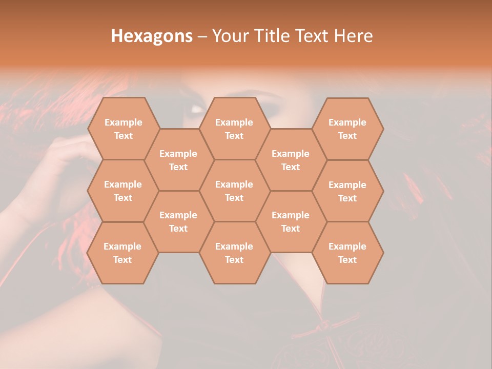 Brunette Lips Woman PowerPoint Template