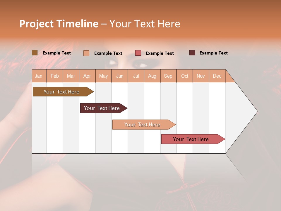 Brunette Lips Woman PowerPoint Template