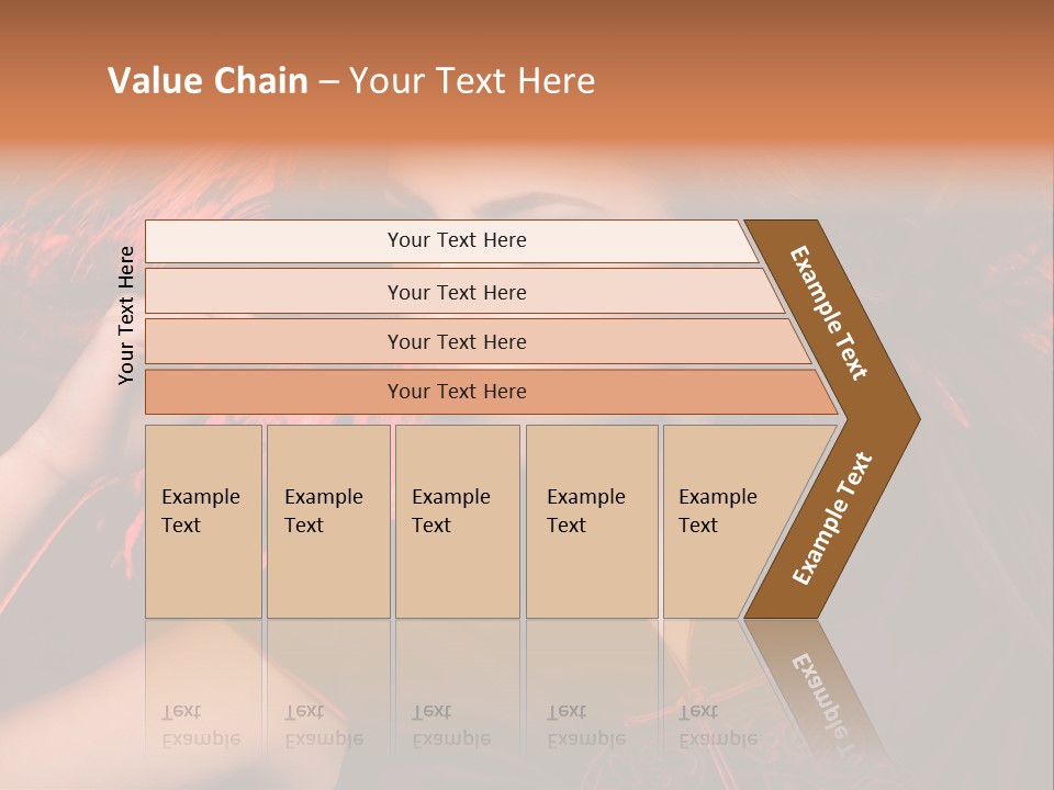 Brunette Lips Woman PowerPoint Template