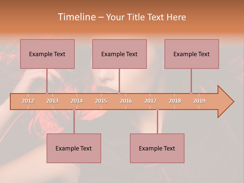 Brunette Lips Woman PowerPoint Template