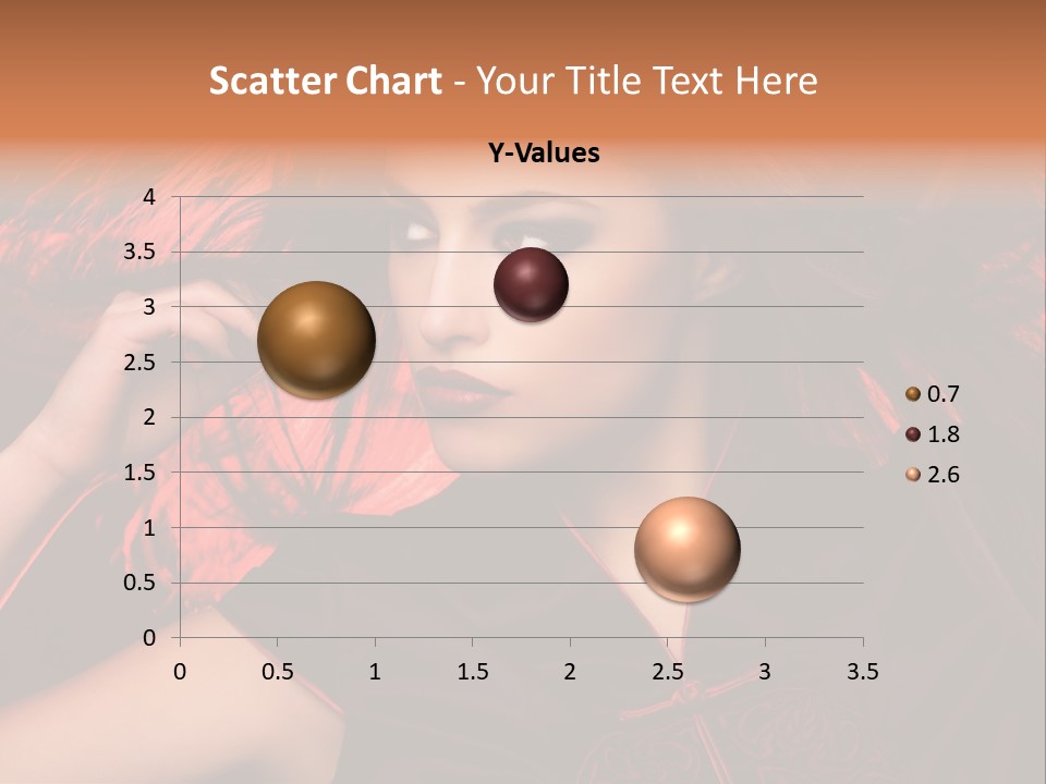 Brunette Lips Woman PowerPoint Template