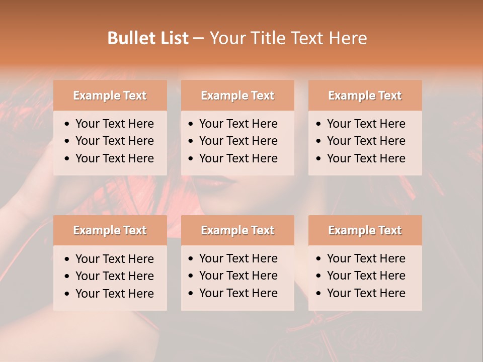 Brunette Lips Woman PowerPoint Template