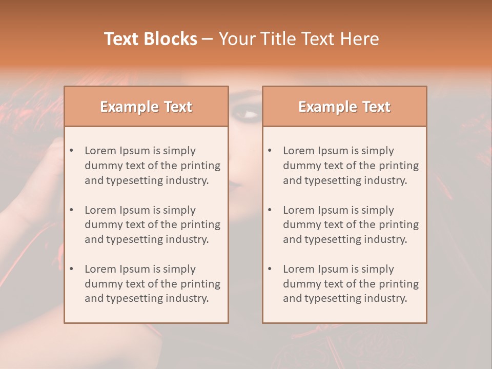 Brunette Lips Woman PowerPoint Template