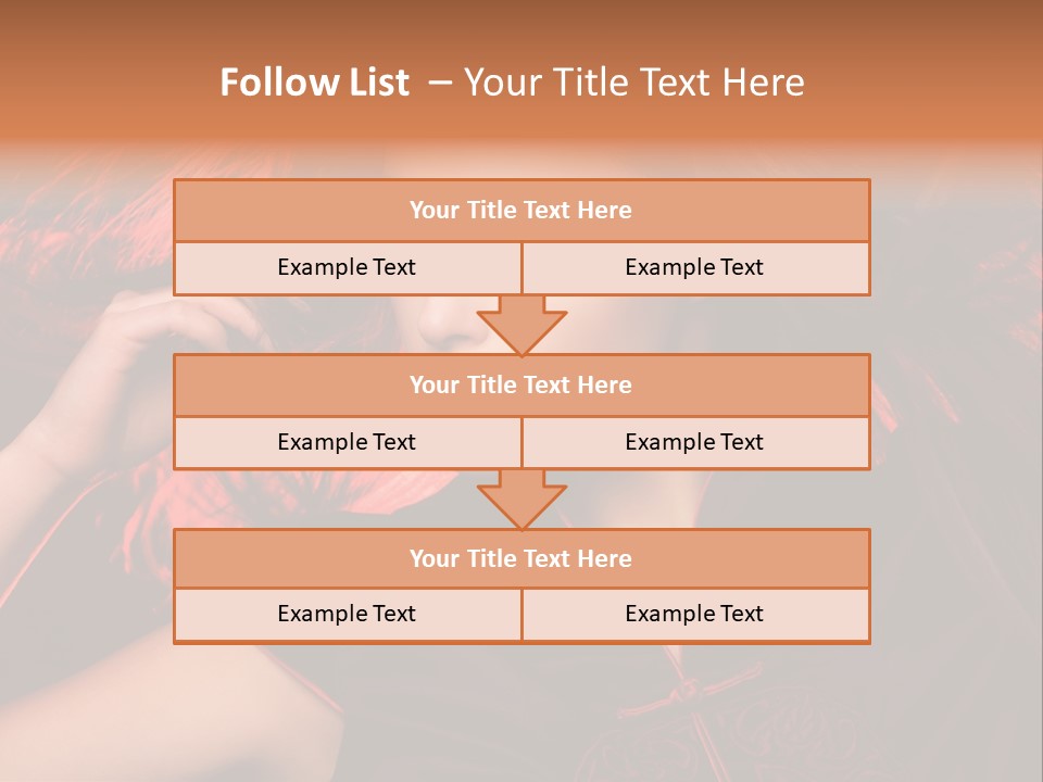 Brunette Lips Woman PowerPoint Template