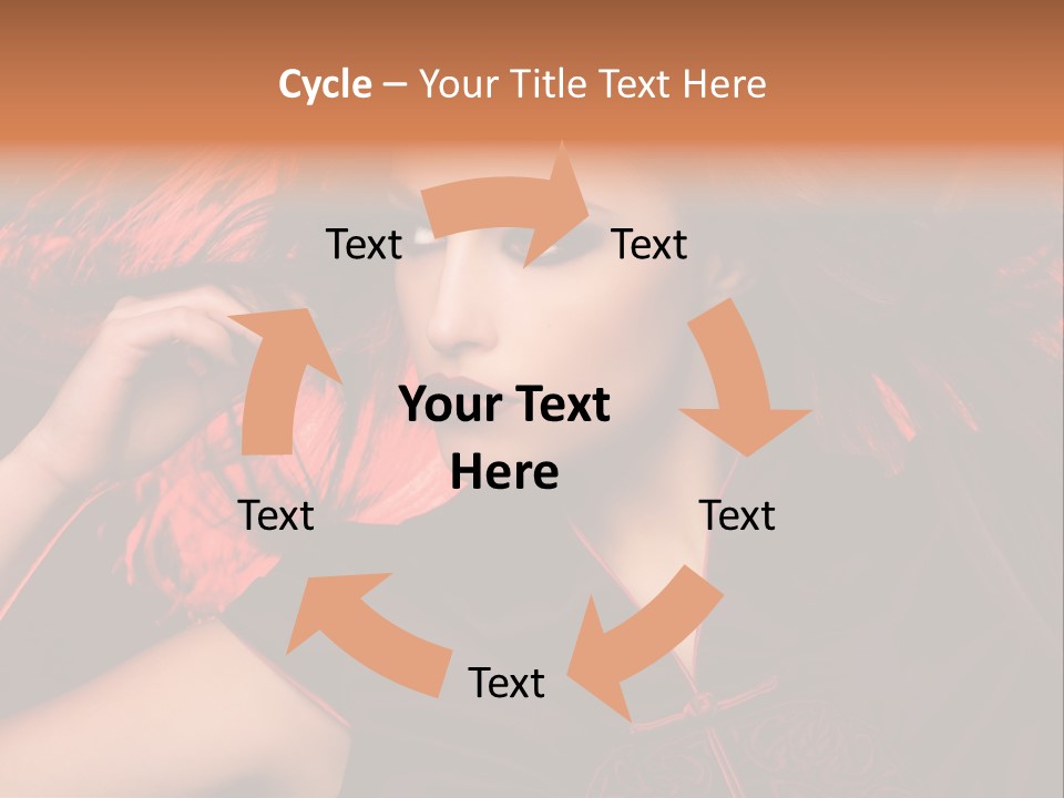 Brunette Lips Woman PowerPoint Template