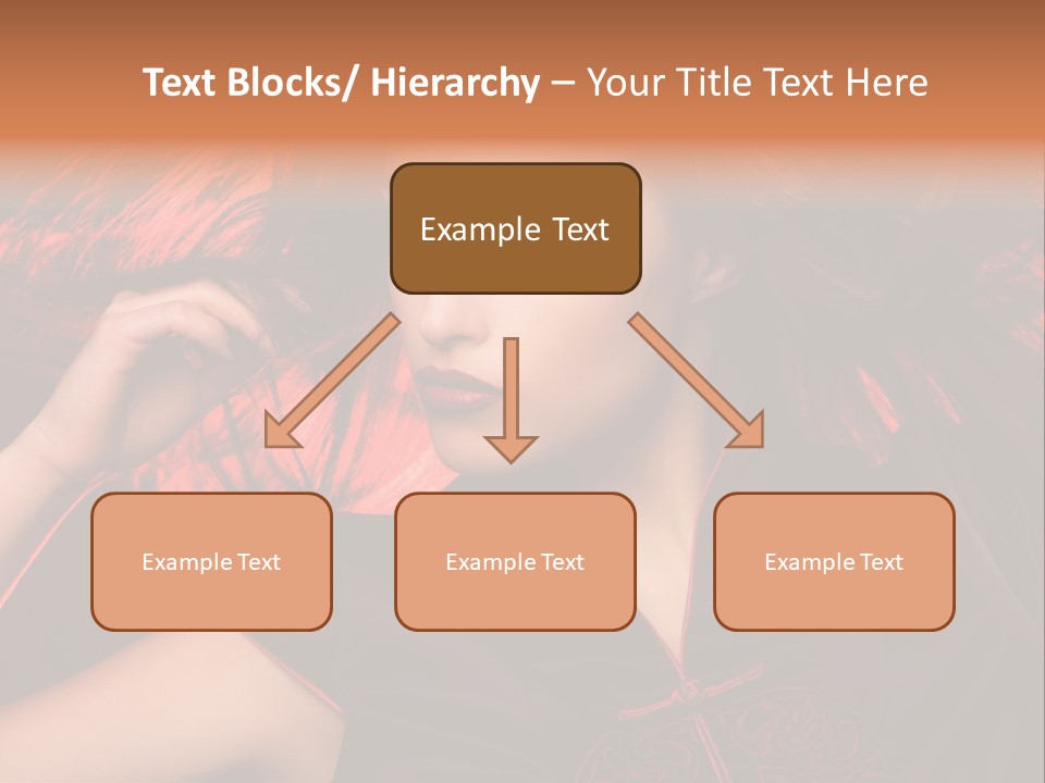 Brunette Lips Woman PowerPoint Template