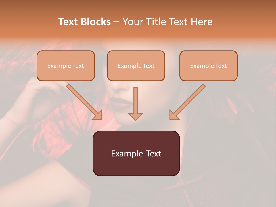 Brunette Lips Woman PowerPoint Template